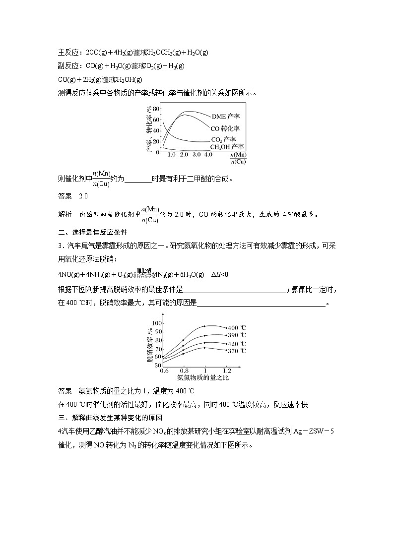 (新高考)高考化学一轮复习讲义第7章第45讲实际工业生产中图像问题分类突破(含解析)03