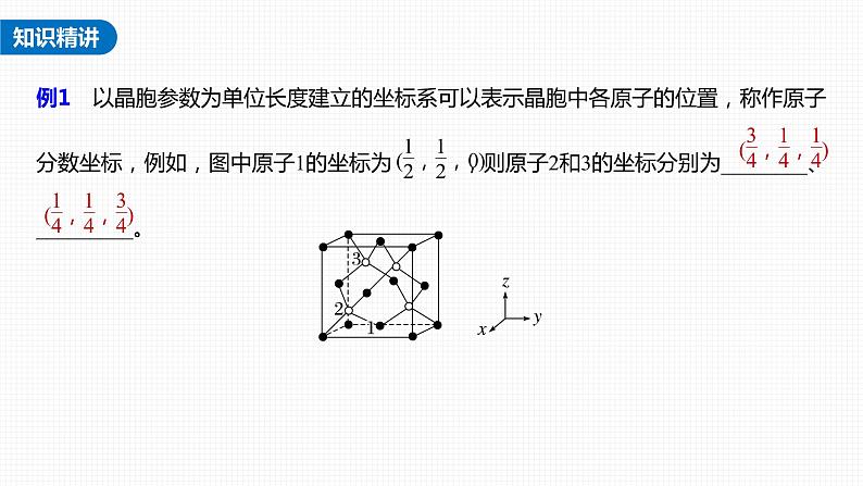 (新高考)高考化学大一轮复习课件第5章第31讲热点强化11晶胞参数、坐标参数的分析与应用(含解析)03