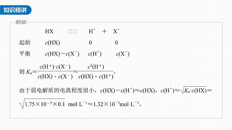 (新高考)高考化学大一轮复习课件第8章第46讲热点强化15电离常数的计算(含解析)04