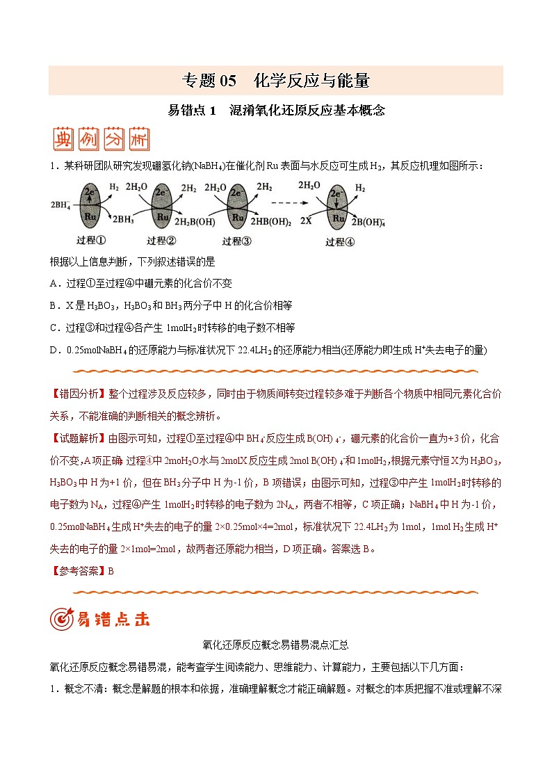 (新高考)高考化学二轮复习纠错笔记专题05 化学反应与能量（含解析）第1页