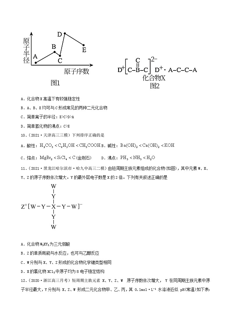 (通用版)高考化学一轮复习讲练测第16讲  元素周期律和元素周期表（精练）（原卷版）第3页