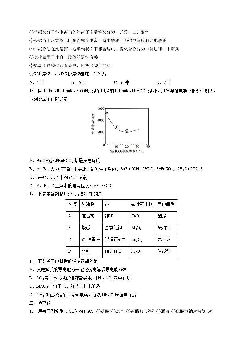 1.2.1 电解质及其电离（好题帮）（原卷版）第3页
