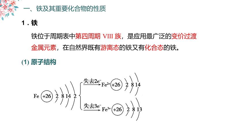 2023届高三化学一轮复习  铁及其重要化合物  第1课时  课件第4页