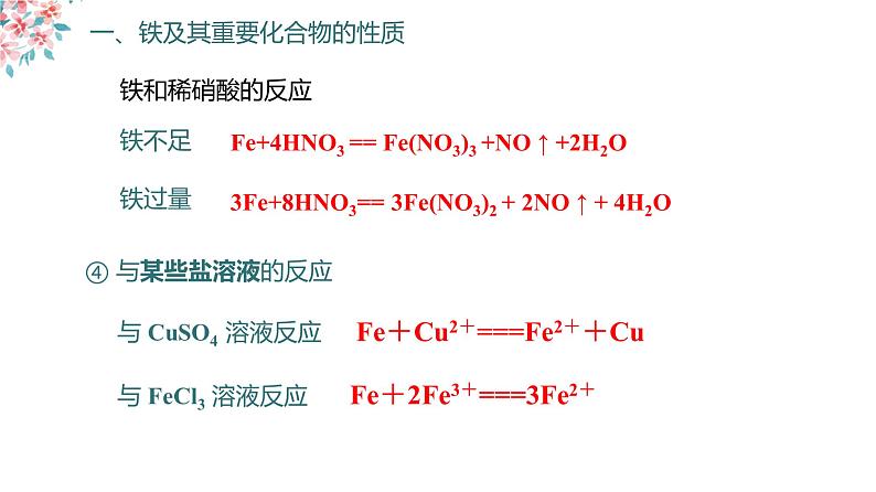 2023届高三化学一轮复习  铁及其重要化合物  第1课时  课件第8页