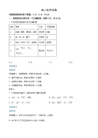 湖北省十堰市县区普通高中联合体2022-2023学年高三上学期期中联考化学试题（解析版）