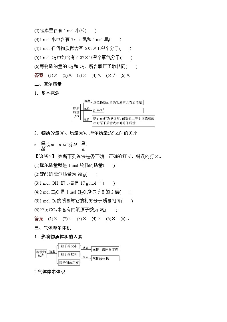 (新高考)高考化学一轮复习课时练习第1章第1讲物质的量气体摩尔体积(含解析)第2页