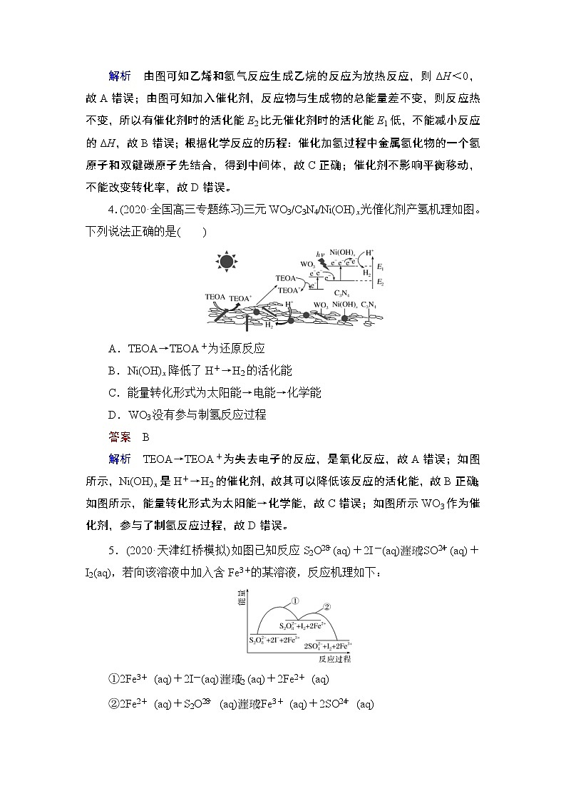 (新高考)高考化学一轮复习课时练习第6章热点强化练9催化剂、活化能与化学反应历程(含解析)第3页