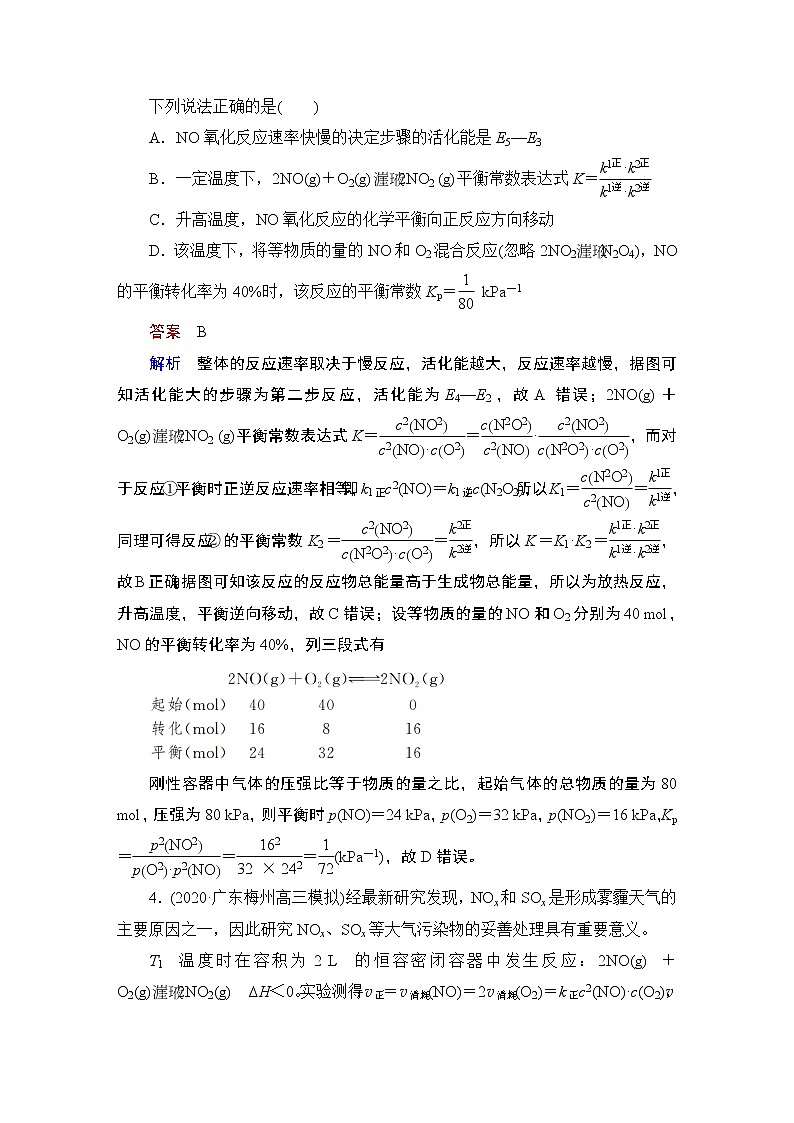 (新高考)高考化学一轮复习课时练习第7章热点强化练14速率常数与化学平衡常数综合分析(含解析)第3页