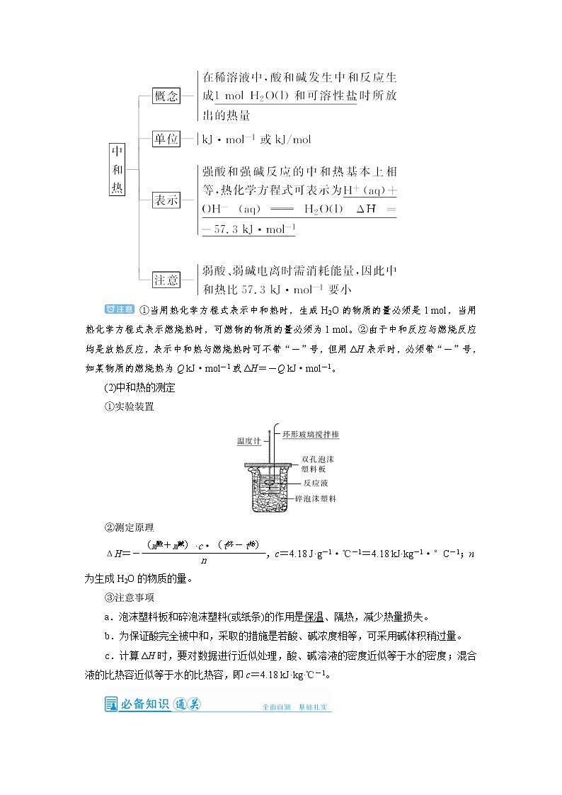 高考化学一轮复习教案第6章第1讲 化学能与热能（含解析）03