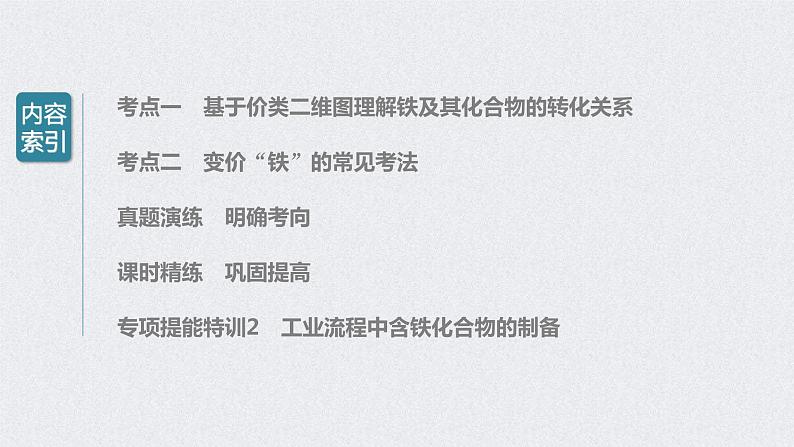 2022年高考化学一轮复习课件 第3章 第16讲　铁及其化合物的转化关系 (含解析)03