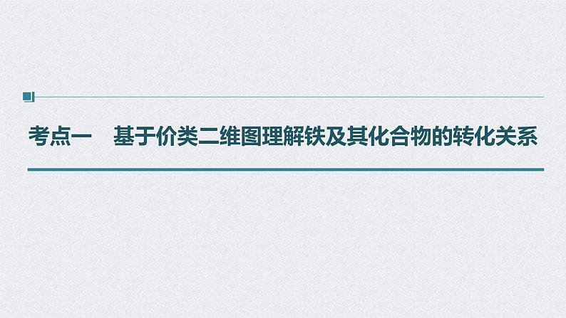 2022年高考化学一轮复习课件 第3章 第16讲　铁及其化合物的转化关系 (含解析)04