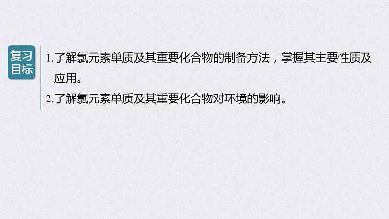 2022年高考化学一轮复习课件 第4章 第20讲　富集在海水中的元素——卤素 (含解析)02