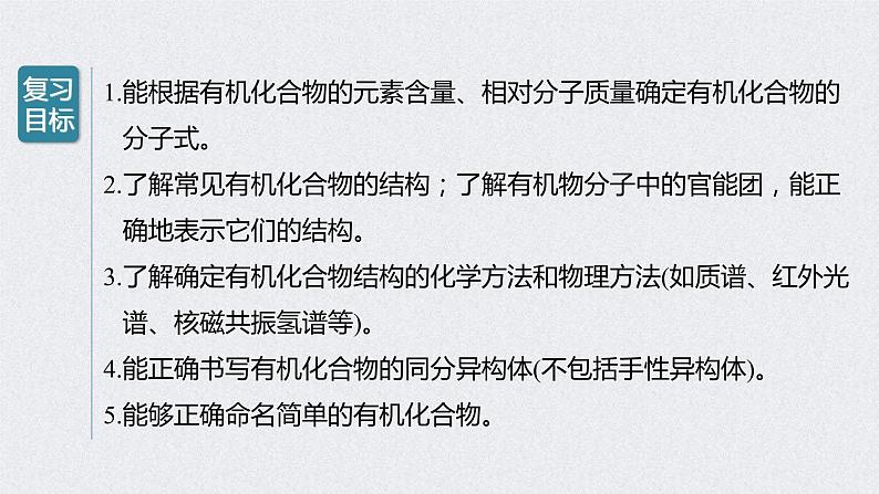 2022年高考化学一轮复习课件 第11章 第48讲　认识有机化合物 (含解析)02