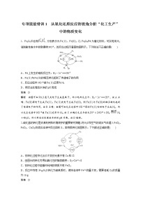 2022年高考化学一轮复习讲义第2章第12讲 专项提能特训1　从氧化还原反应的视角分析“化工生产”中的物质变化 (含解析)