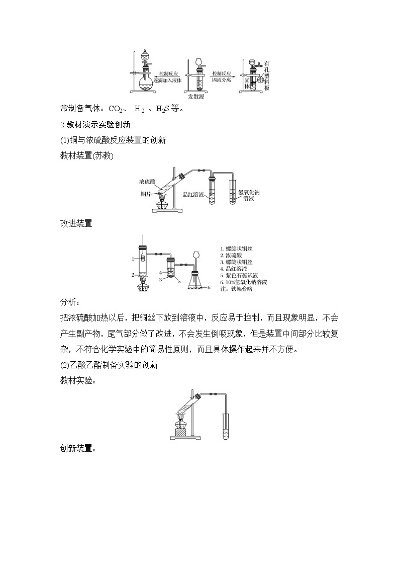 2022年高考化学二轮复习核心素养提升15 高中化学教材演示实验迁移与创新 (含解析)第2页