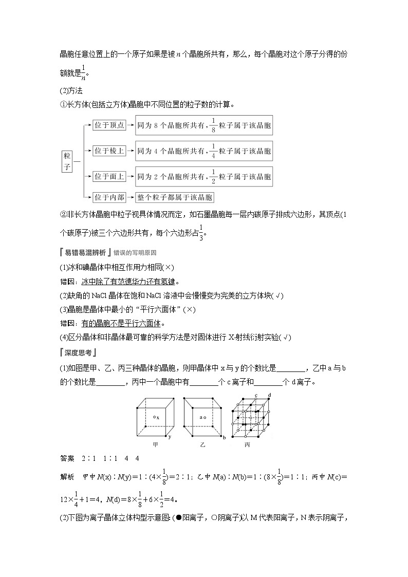 2022年高考化学一轮复习讲义第12章第55讲　晶体结构与性质 (含解析)02