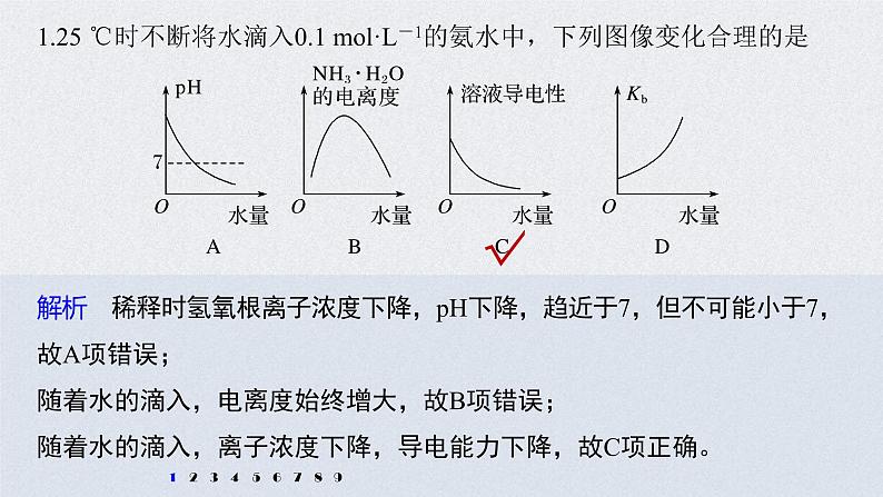 2022年高考化学二轮复习 第8章 第37讲 专项提能特训14　弱电解质电离常数计算与图像分析 (含解析)课件PPT02