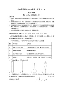 广东省华南师大附中2022-2023学年高三化学月考试卷（二）（Word版附答案）