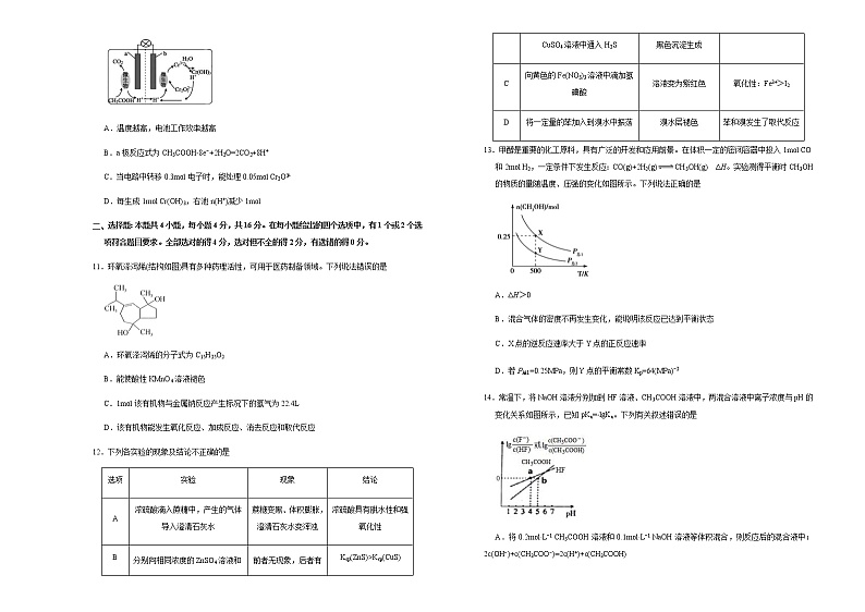 （新高考）湖南高考化学押题卷化学卷(原卷版)第3页