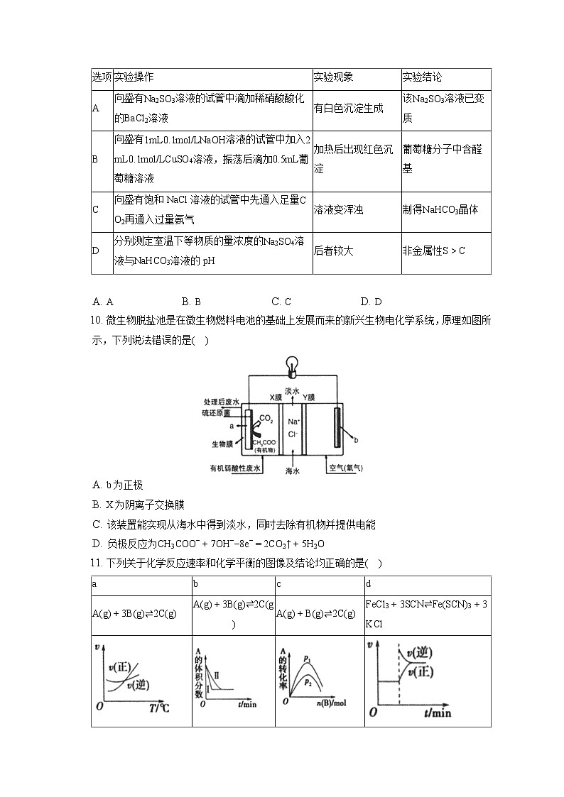 2021-2022学年辽宁省丹东市高三（上）期末化学试卷（ 含答案解析）03