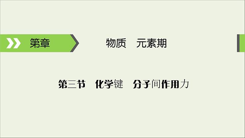 (通用版)高考化学一轮复习课件第五章物质结构元素周期律第3节考点1化学键分子间作用力 (含解析)第1页