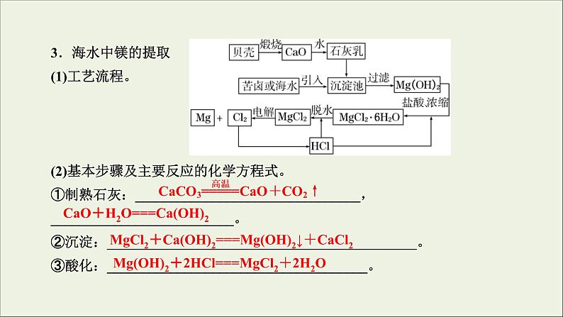 (通用版)高考化学一轮复习课件第四章非金属及其化合物第2节考点4海水资源的开发和利用 (含解析)06