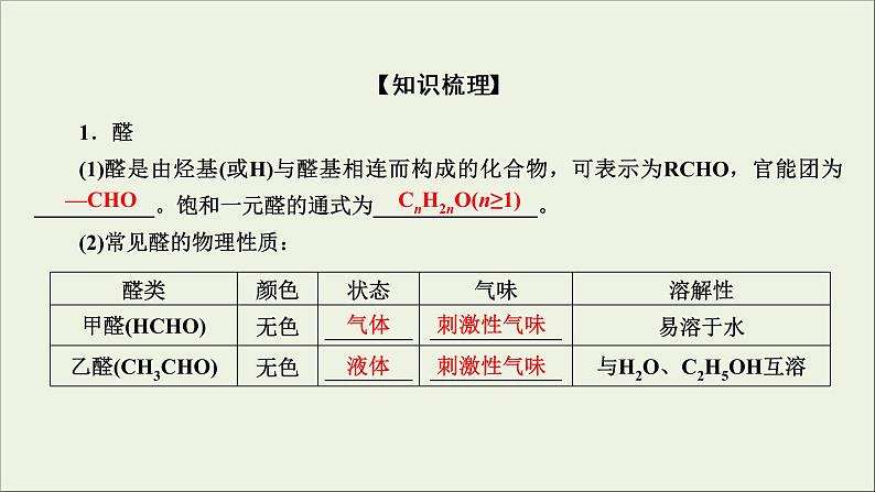 (通用版)高考化学一轮复习课件第十二章有机化学基础第3节考点2醛羧酸酯 (含解析)05