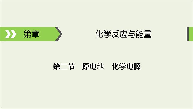 (通用版)高考化学一轮复习课件第六章化学反应与能量第2节考点1原电池工作原理及其应用 (含解析)01