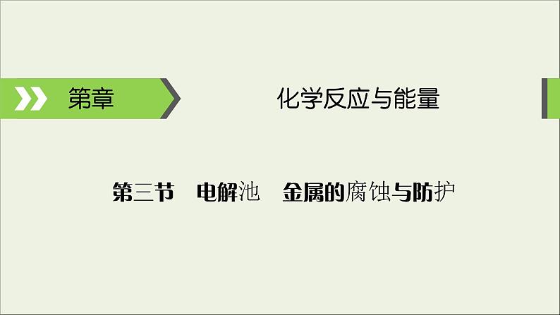 (通用版)高考化学一轮复习课件第六章化学反应与能量第3节考点1电解原理 (含解析)第1页