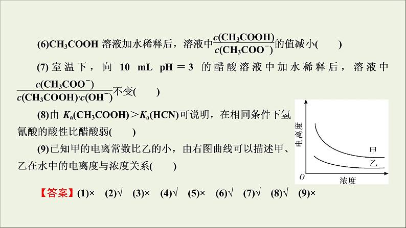 (通用版)高考化学一轮复习课件第八章水溶液中的离子平衡第1节考点2电离平衡常数及其应用 (含解析)08