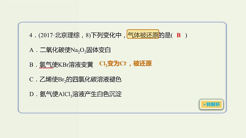 2020版高考化学一轮复习考点备考课件2.3.2氧化剂与还原剂 (含解析)第5页