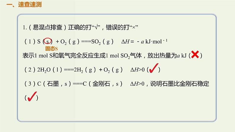 2020版高考化学一轮复习考点备考课件6.1.2热化学方程式 (含解析)第2页