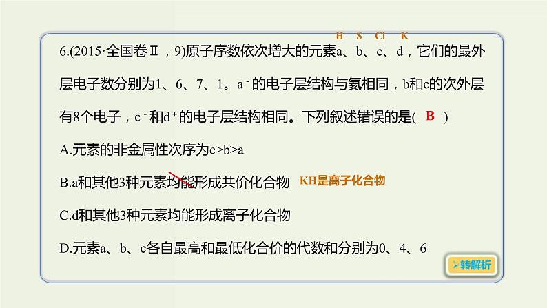 2020版高考化学一轮复习考点备考课件5.1.2化学键 (含解析)第5页