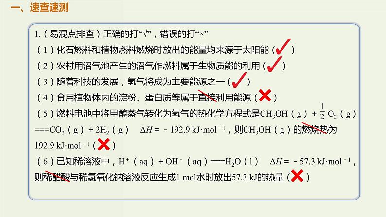 2020版高考化学一轮复习考点备考课件6.1.3燃烧热中和热能源 (含解析)02
