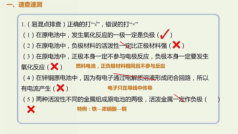 2020版高考化学一轮复习考点备考课件6.2.1原电池的工作原理及其应用 (含解析)03