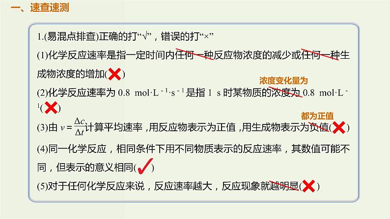 2020版高考化学一轮复习考点备考课件7.1.1化学反应速率 (含解析)第2页