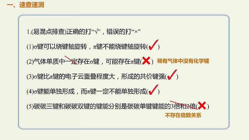 2020版高考化学一轮复习考点备考课件11.2.1共价键 (含解析)02