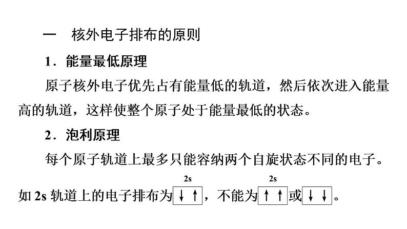 第一章 第一节 第3课时  泡利原理、洪特规则和能量最低原理（课件PPT）第3页