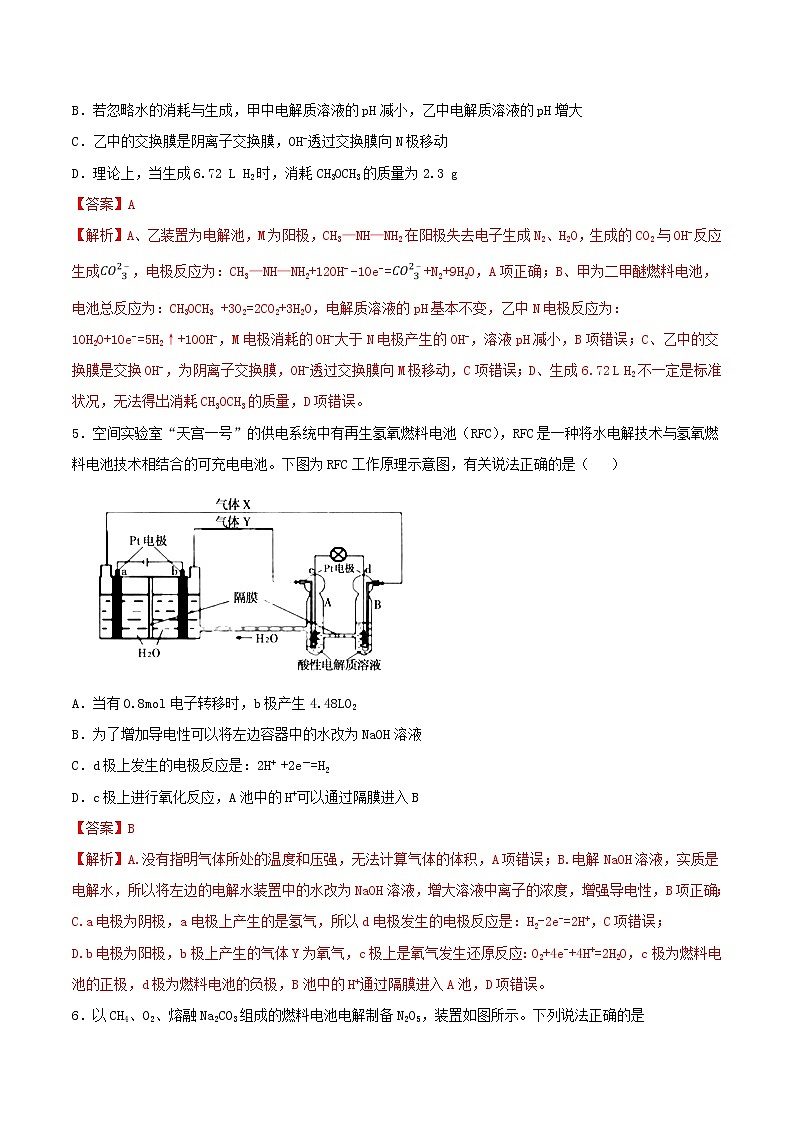 (通用版)高考化学一轮复习一遍过专题23电解池及其应用(含解析)03