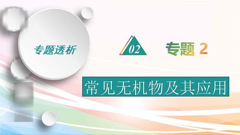 高考化学二轮复习专题2常见无机物及其应用(含解析)课件PPT第1页