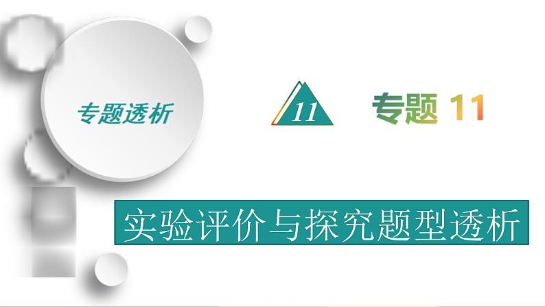 高考化学二轮复习专题11实验评价与探究题型透析(含解析)课件PPT第1页