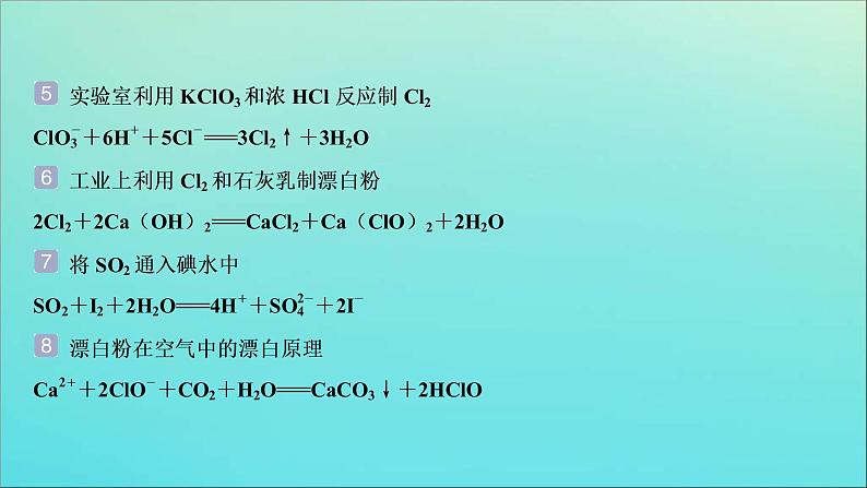 新高考化学三轮复习课件考前回顾三牢记三十个经典方程式第3页