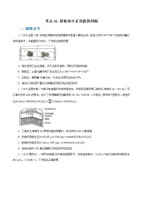 高考化学二轮复习考点剖析考点41 原电池中正负极的判断（2份打包，解析版+原卷版，可预览）