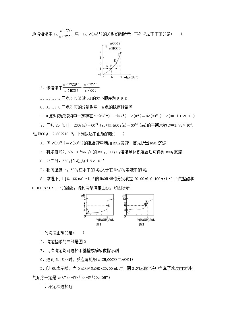 高考化学三轮复习题型精准练题型十二电解质溶液中的粒子关系(含解析)第3页