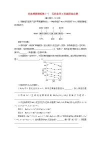 新高考化学三轮复习非选择题规范练一无机化学工艺流程综合题(含解析)