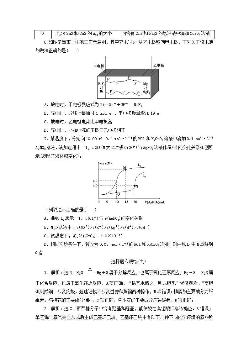 新高考化学三轮复习选择题专项练九(含解析)第2页