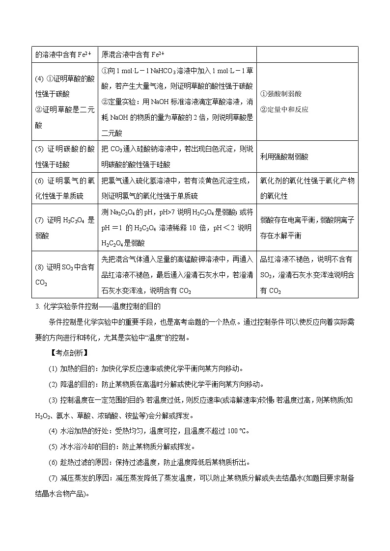 高考化学二轮复习突破题专题08实验大综合（知识过关）（原卷版）第3页