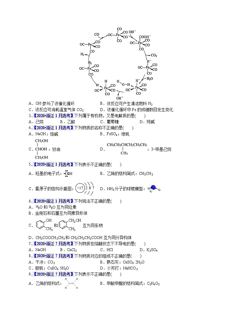 高考化学二轮复习真题解密02物质的分类、组成和变化和化学用语(原卷版)第2页