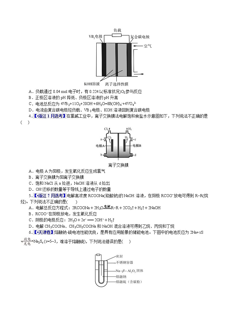 高考化学二轮复习真题解密10化学能与电能(原卷版)第2页