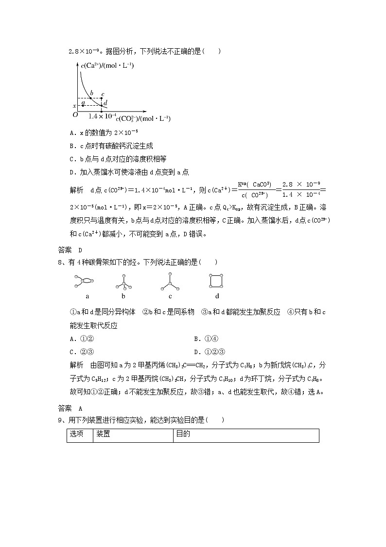 高考化学三轮冲刺复习巩固练习一 (含解析)03